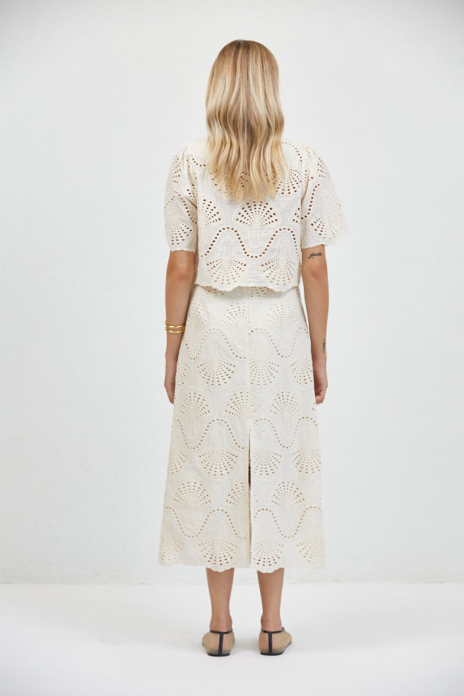 Cannes Eyelet Skirt
