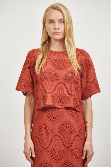 Cannes Eyelet Top