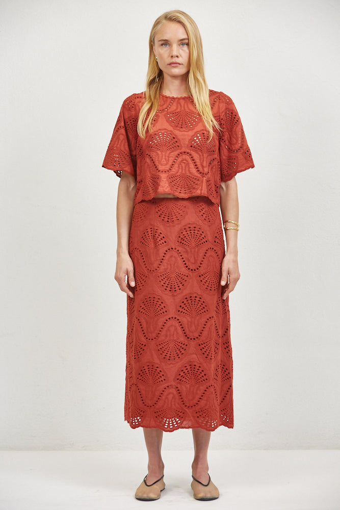 Cannes Eyelet Top