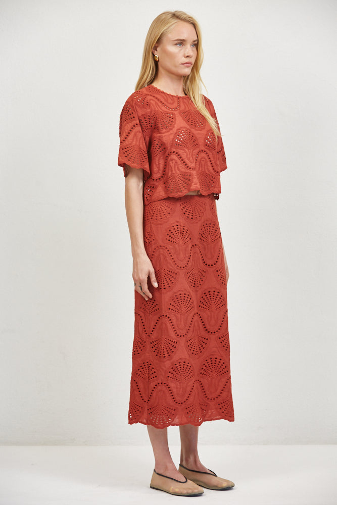 Cannes Eyelet Top