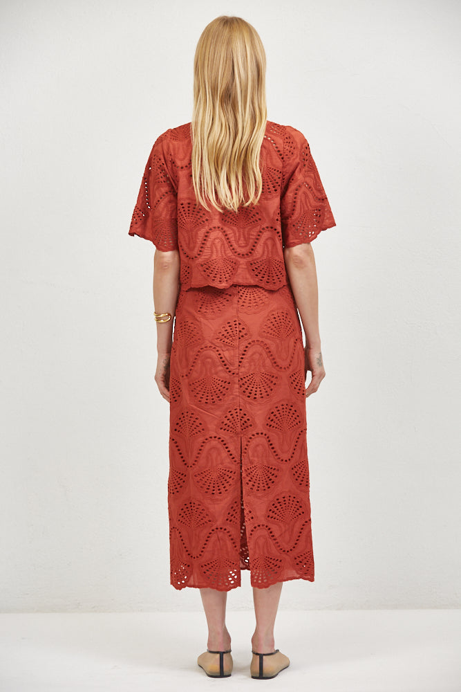 Cannes Eyelet Top