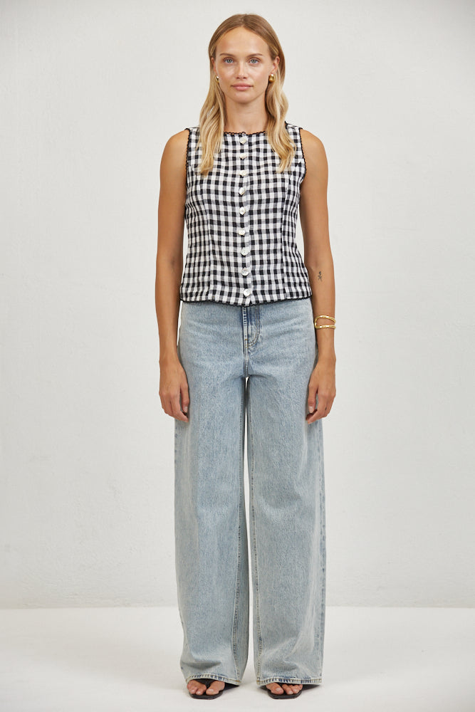 Maelle Button Down Top